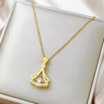 Elegant Crystal Drop Stainless Steel Pendant Necklace