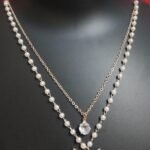 Elegant Double-Layered Pearl & Butterfly Pendant Necklace