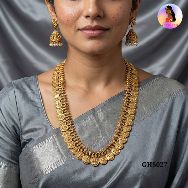 GHS027.jpg Kaasu Malai Haram Set – GHS027 - Image 1