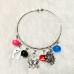 Boho Charm Bangle Bracelet – Family & Love
