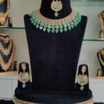 Blue Stone Kundan Necklace Set