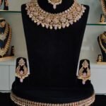 Light Pink Stone Kundan Necklace Set