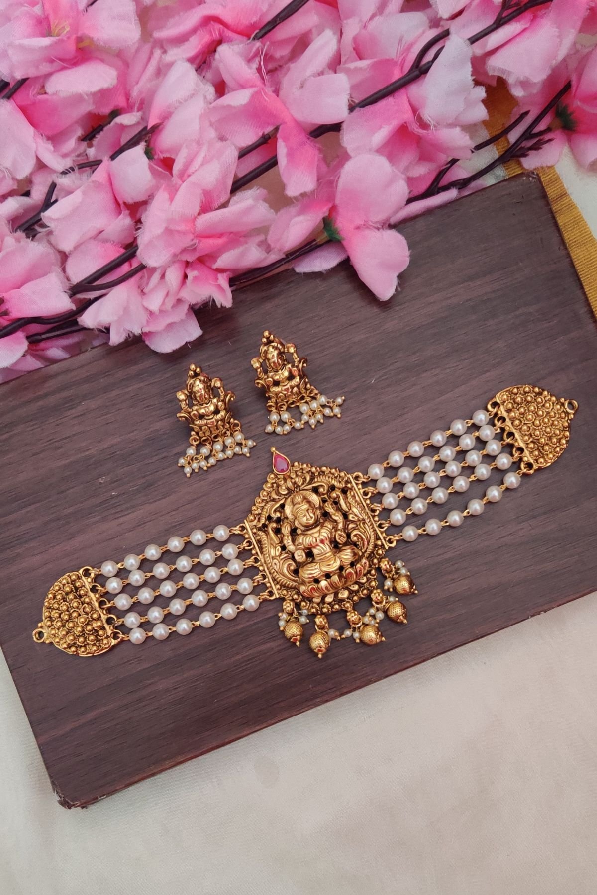 IMG_20250323_154859-1.jpg Premium Lakshmi Beads Designer Chocker - Image 1