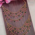 Drop Designer Multi Stone Ear Chain