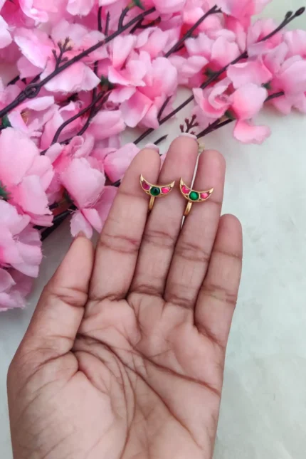 Trending Half Moon Multi Colour Earcuff