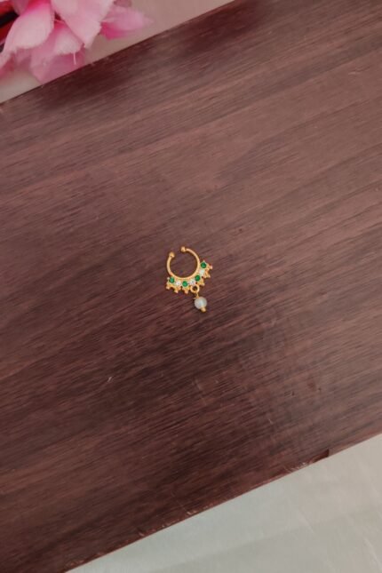 Multi Colour Pearl Hanging Nosepin