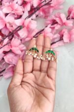 Trending Half Moon Green Designer Earcuff