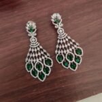 Beautiful Dark Green Stone Earrings