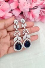 Beautiful Blue Stone Earrings - Image 2