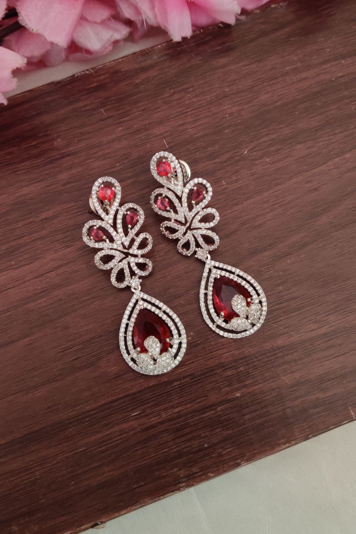 IMG_20250909_165910-1.jpg Beautiful Red Stone Earrings - Image 1