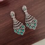 Beautiful Pista Green Stone Earrings