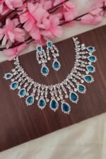 AD Blue Stone Designer Necklace