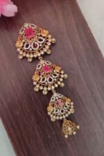 Beautiful Square Pink Stone Jadabillai