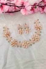 Ad Flower Stone Designer Necklace - Image 2