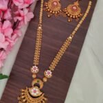 Beautiful Stone Designer Long Necklace Set