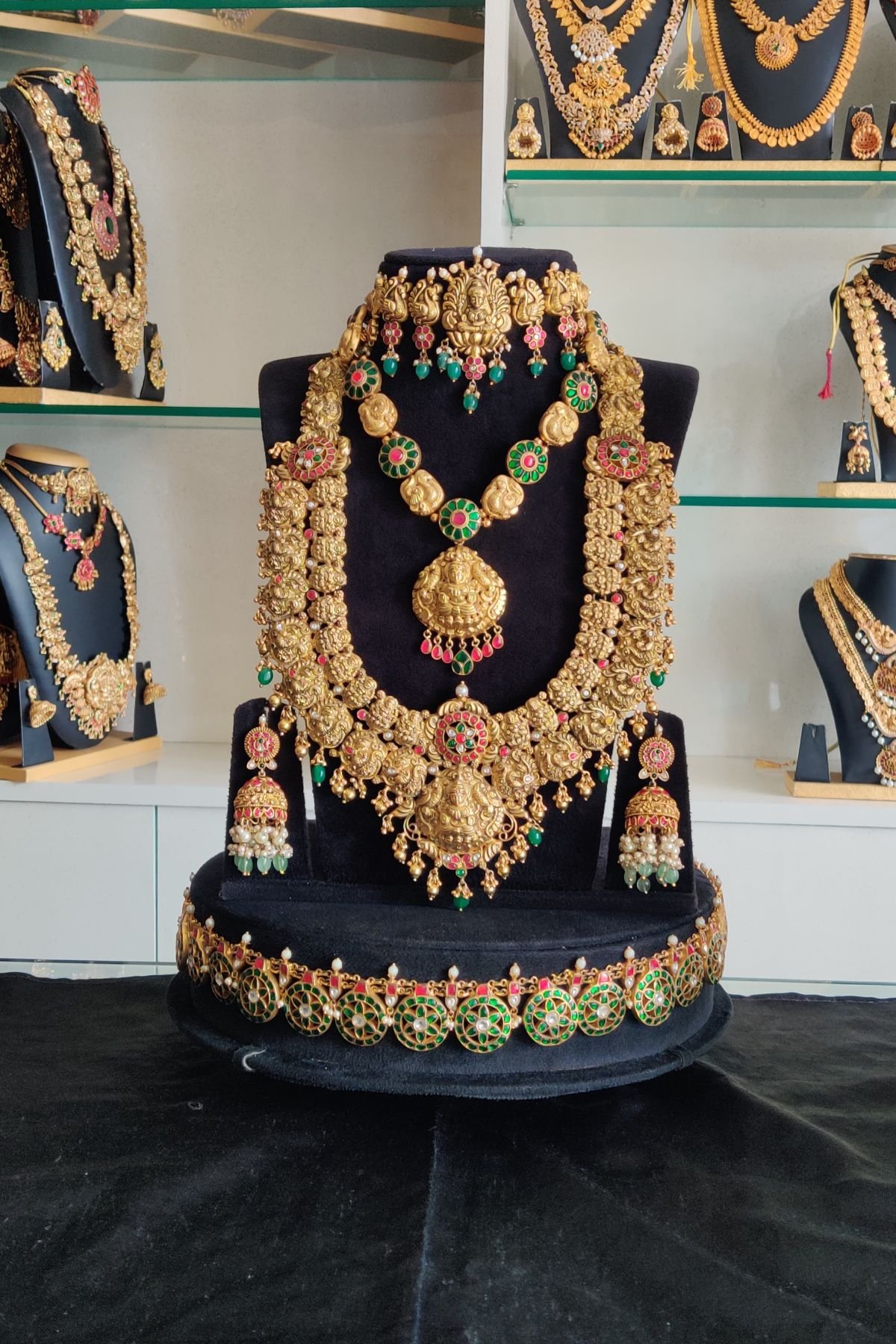 IMG_20250930_124459-1.jpg Premium Lakshmi Designer Jadau Kundan Set - Image 1