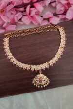 Impon White Pink Stone Attigai