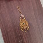 Flower Designer Gold Beads Hanging Tikka