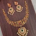 Premium Red Stone Victorian Necklace