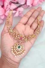 Premium Red Stone Victorian Necklace - Image 2