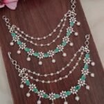 Pista Green AD Designer Ear Chain