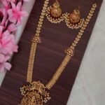 Peacock Lakshmi Designer Long Necklace