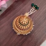 Premium Pearl Hanging Designer Andal Kondai