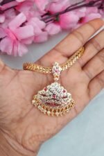 Premium White&Pink Stone Attigai - Image 2