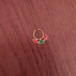 Beautiful Multi Stone Designer Nosepin