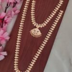 Impon White Stone Designer Long Necklace Set