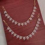 Full White Stone Designer Ear Chain