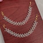 Full White Stone Designer Ear Chain