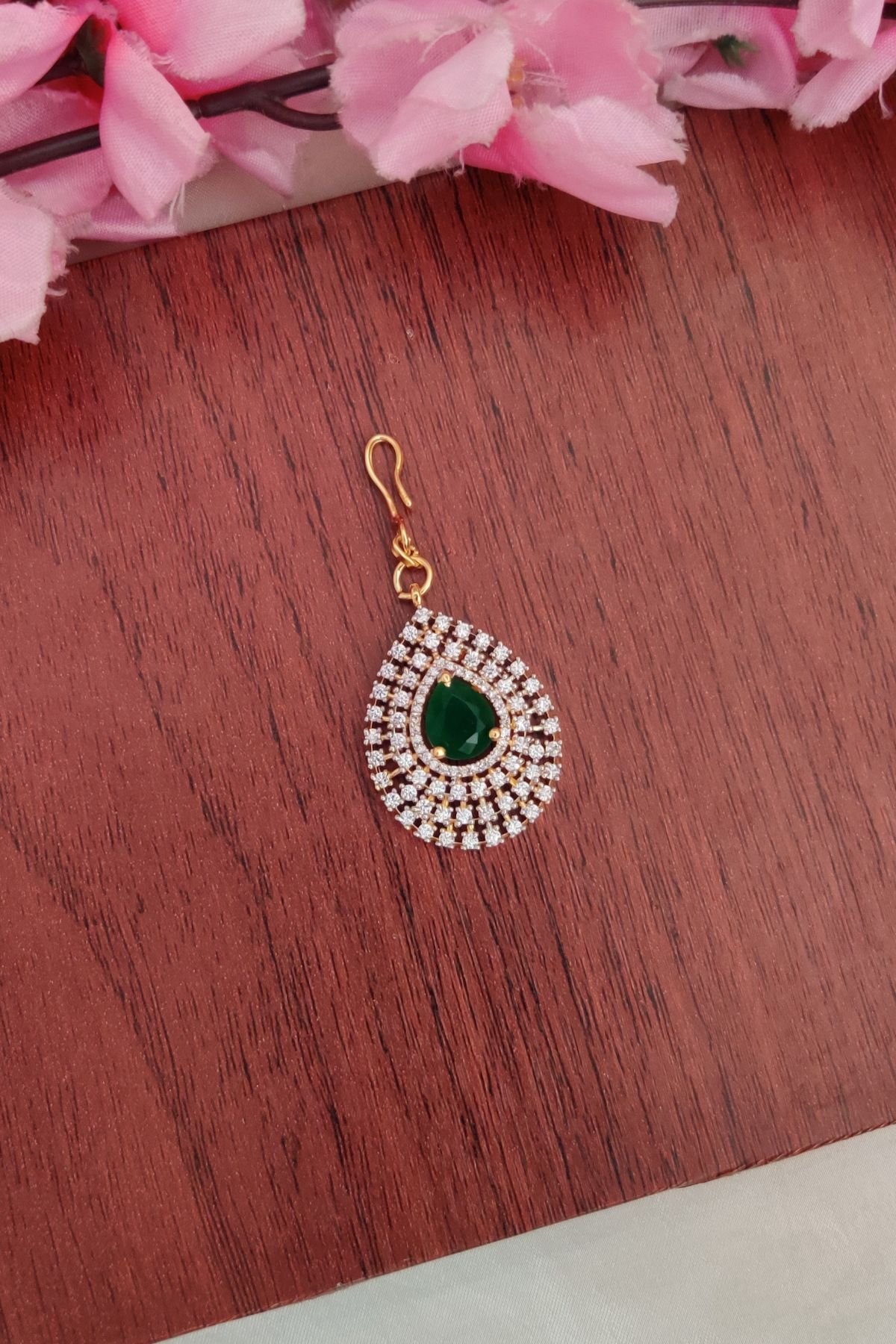 IMG_20260306_124136.jpg-1.jpeg Beautiful Green Stone AD Tikka - Image 1