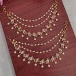 Beautiful Peacock Designer Ear Chain