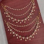 Pink Stone Manga Designer Ear Chain