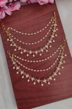 Pink Stone Manga Designer Ear Chain