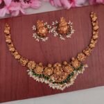 Premium Lakshmi Designer Green Beads Necklace