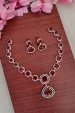 AD Red Stone Designer Necklace