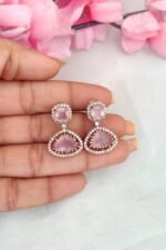 ADBaby Pink Stone Designer Necklace - Image 3