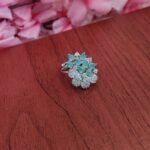 Beautiful AD Pista Green Designer Finger Ring