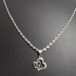 Elegant Double Heart & Butterfly Pendant Necklace – Symbol of Love & Grace