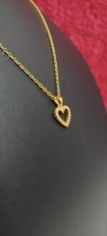Love Heart Pendant Necklace with Arrow – Romantic & Elegant Jewelry for Women - Image 2