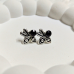 Vintage Leaf-Inspired Stud Earrings
